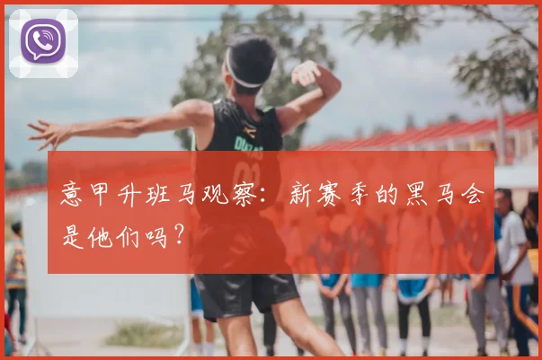 意甲升班马观察：新赛季的黑马会是他们吗？